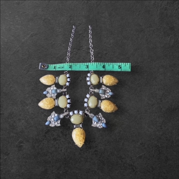 Women's Statement Fashion Prong-set Lucite cabochons with Rhinestones Necklace - Picture 5 of 7